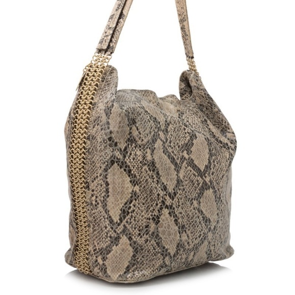 SOLD Embossed $1435 Bailey Boo Hobo Bag Vegan Leather - Picture 1 of 8